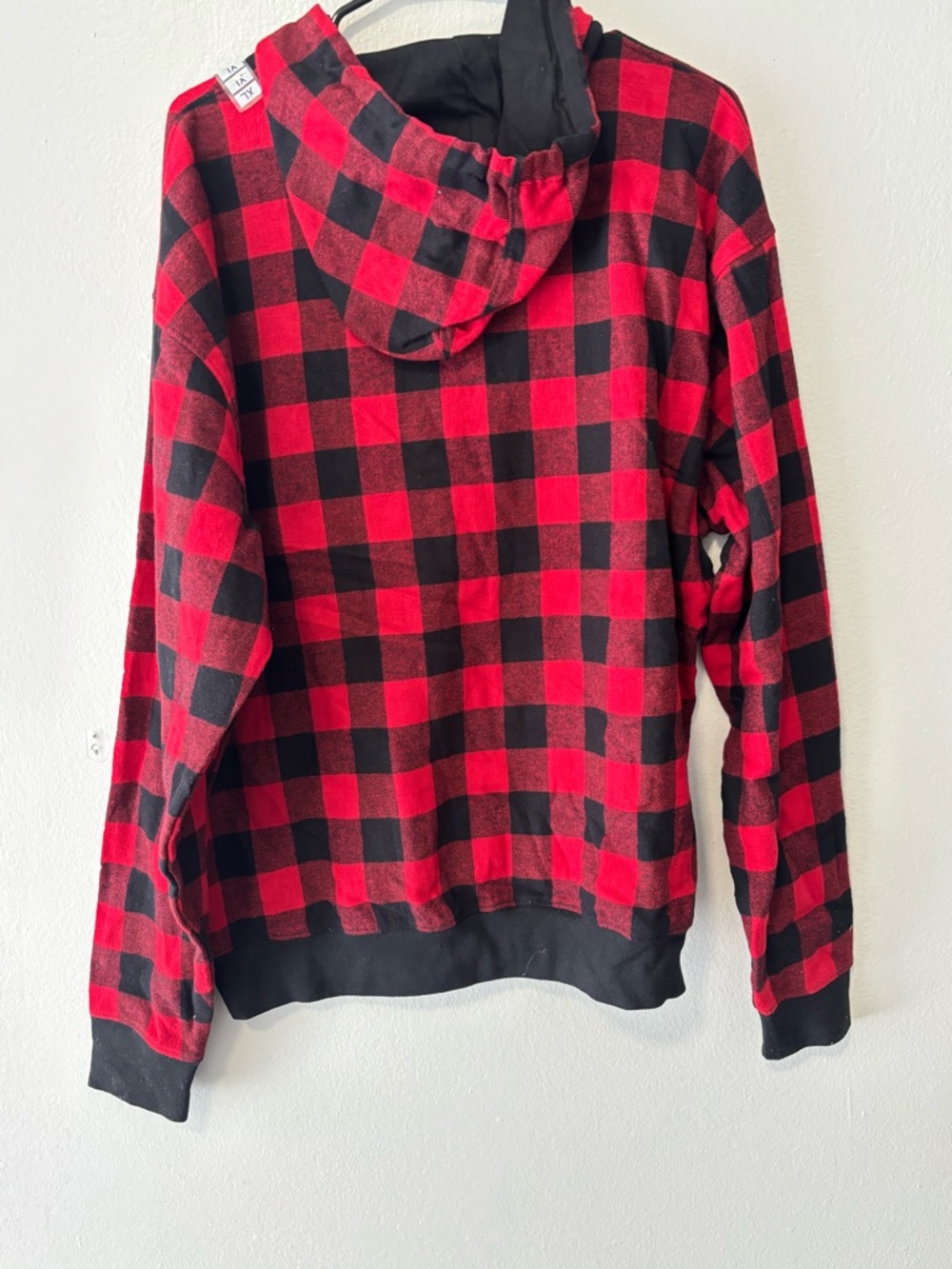Gatlinburg Tennessee Red & Black Plaid Hoodie Sweater - Picture 10 of 13